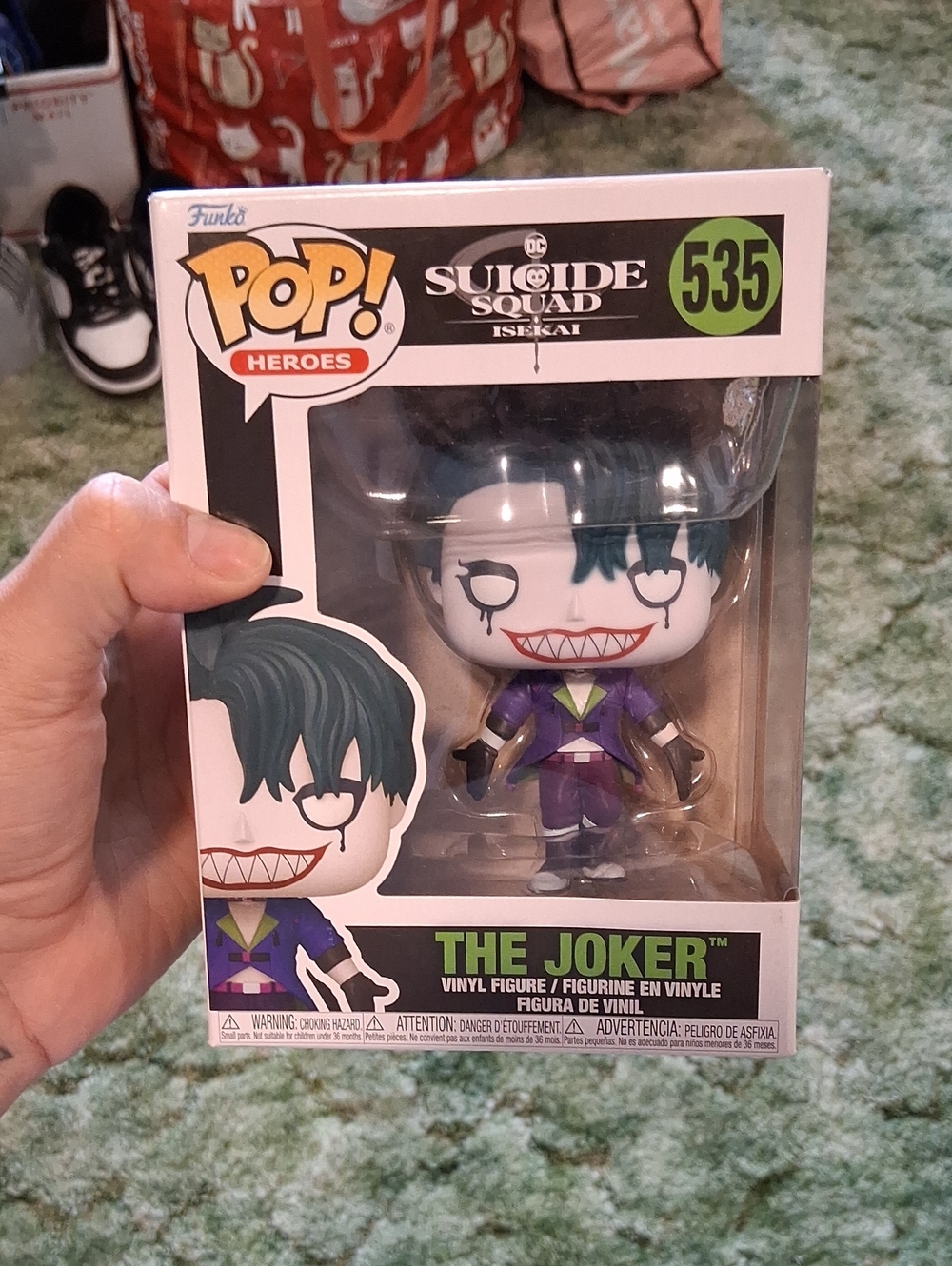 Funko Pop! Heroes The Joker Vinyl Figure - Purple, White & Green